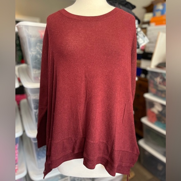 Nally & Millie Sweaters - Nally & Millie Women's Sweater in Rich Burgundy